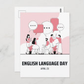 英語の日 ポストカード (正面/裏面)