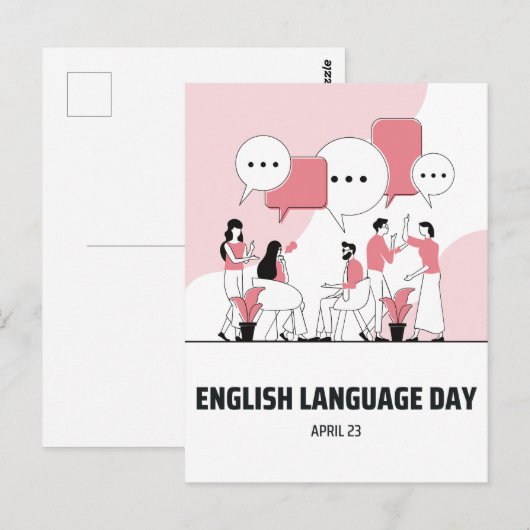 英語の日 ポストカード (正面/裏面)