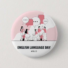 英語の日 缶バッジ