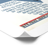 英語の無料クラス！ ポスター (角)