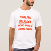 英語の珍味 Tシャツ (正面)