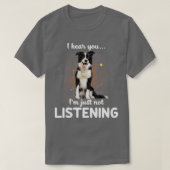 英語の羊飼い君の言う事を聞聞かない Tシャツ (デザイン正面)