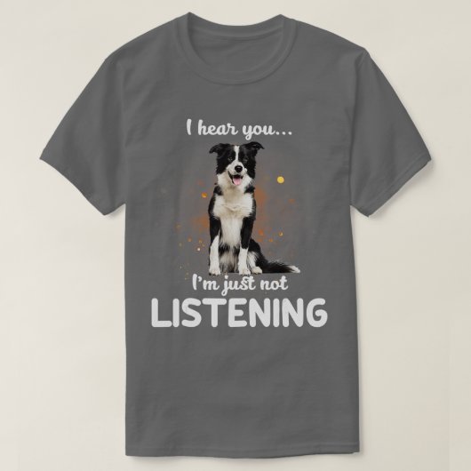 英語の羊飼い君の言う事を聞聞かない Tシャツ (デザイン正面)