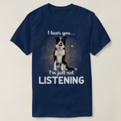 英語の羊飼い君の言う事を聞聞かない Tシャツ (デザイン正面)