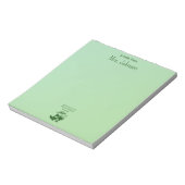 英語の美しさに捧げる教育者デザイン ノートパッド (回転)