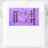 英語の角型のStを混乱させない 長方形シール (バッグ)