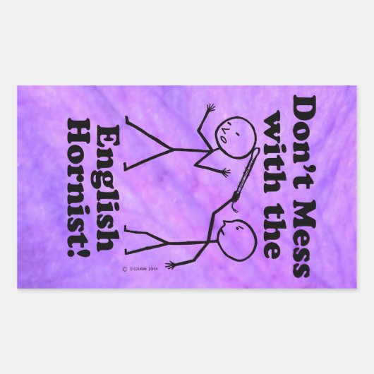 英語の角型のStを混乱させない 長方形シール (正面)