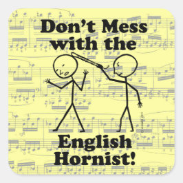 英語の角張りスクエアのステッカーを台無しにしない スクエアシール