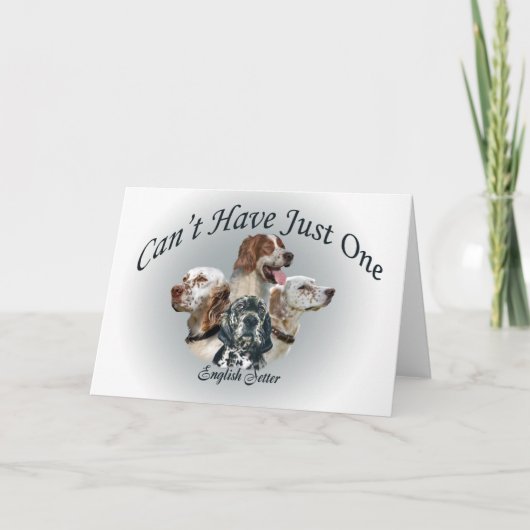 英語の設定者はカードを1枚しか持てない カード (正面)