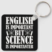 英語の重要だが科学おもしろい先生ことわざ キーホルダー (裏面)