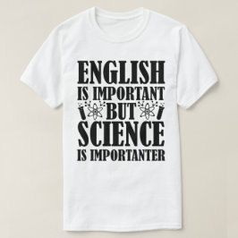 英語の重要だが科学先生引用文 おもしろい Tシャツ