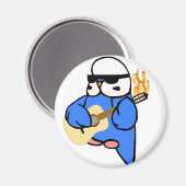 英語のBudgie Unplugged マグネット (正面/裏面)