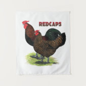 英語のRedcaps タペストリー (正面)