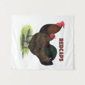 英語のRedcaps タペストリー (正面(横))