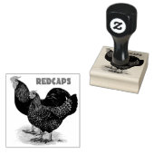 英語のRedcaps ラバースタンプ (押印)