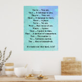 英語はあの懸命じゃない ポスター (キッチン)