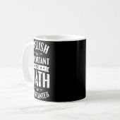 英語は大切だけど数学はもっと大切 Tシャツ コーヒーマグカップ (正面左)