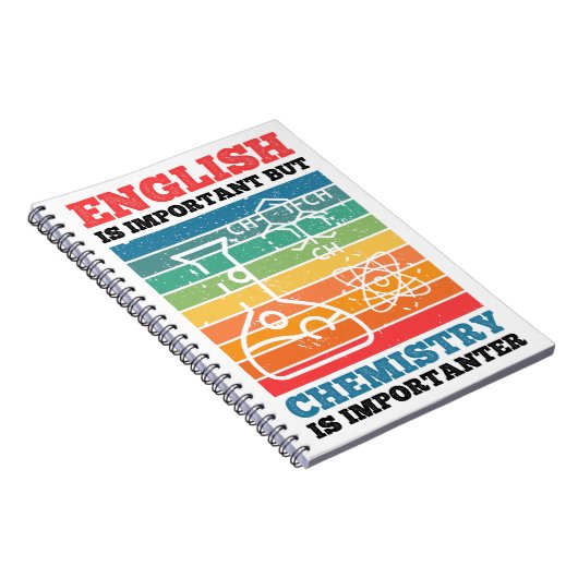 英語は重要だが化学は重要だ ノートブック (右側)