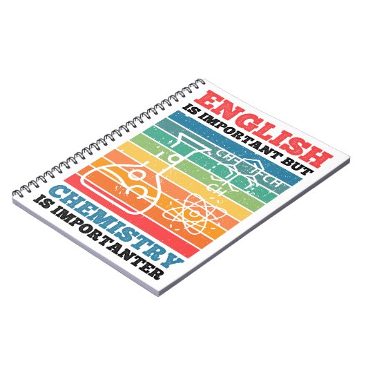 英語は重要だが化学は重要だ ノートブック (左側)