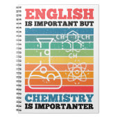 英語は重要だが化学は重要だ ノートブック (正面)