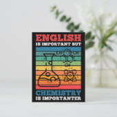 英語は重要だが化学は重要だ ポストカード (スタンド正面)