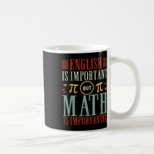 英語は重要だが数学は重要おもしろいだ コーヒーマグカップ