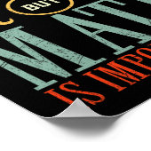 英語は重要だが数学は重要おもしろいだ ポスター (角)