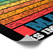 英語は重要だが数学は重要だ ポスター (角)