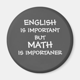 英語は重要だが数学は重要だ マグネット