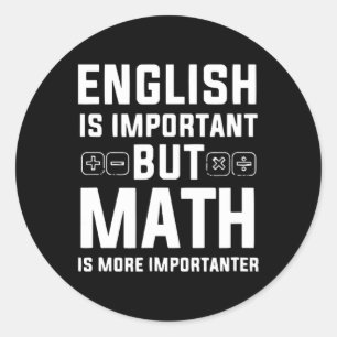 英語は重要だが数学は重要だ ラウンドシール