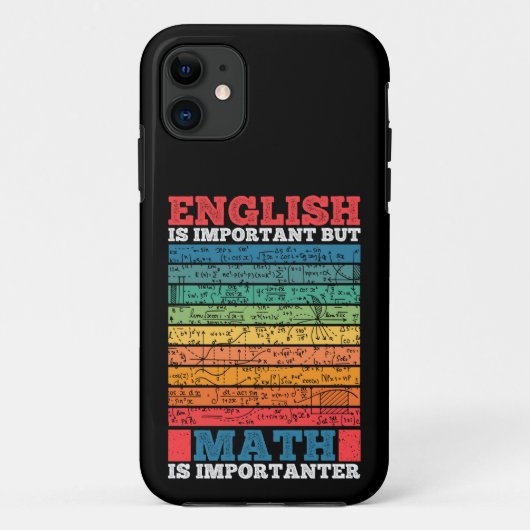 英語は重要だが数学は重要だ Case-Mate iPhoneケース (裏面)