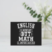 英語は重要だが数学は重要な点である ポストカード (スタンド正面)