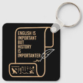 英語は重要だが歴史は重要だ キーホルダー (裏面)