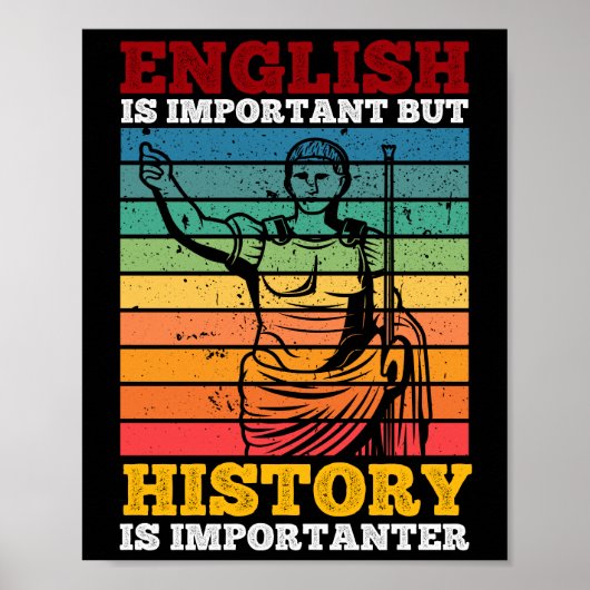 英語は重要だが歴史は重要だ ポスター (正面)