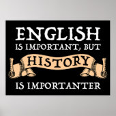 英語は重要だが歴史は重要だ ポスター (正面)
