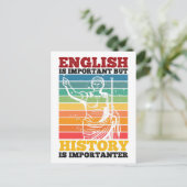英語は重要だが歴史は重要だ ポストカード (スタンド正面)