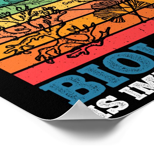 英語は重要だが生物学は重要だ ポスター (角)