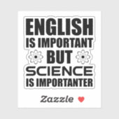 英語は重要だが科学は重要だ シール (シート)