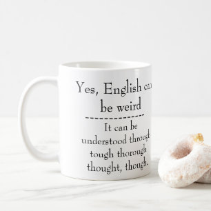 英語は風変わりです コーヒーマグカップ