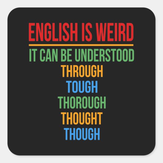 英語は風変わり先生文法生 スクエアシール (正面)