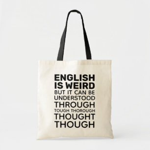 英語は風変わり文法おもしろいだ トートバッグ
