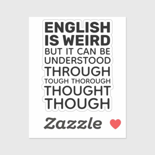 英語は風変わりGrammar Contour Cut シール (シート)