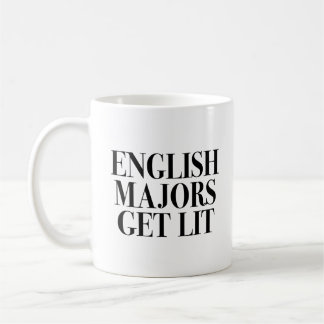 英語はGet Litを専攻します コーヒーマグカップ