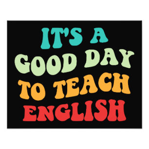 英語を教えるのに良い日です I フォトプリント