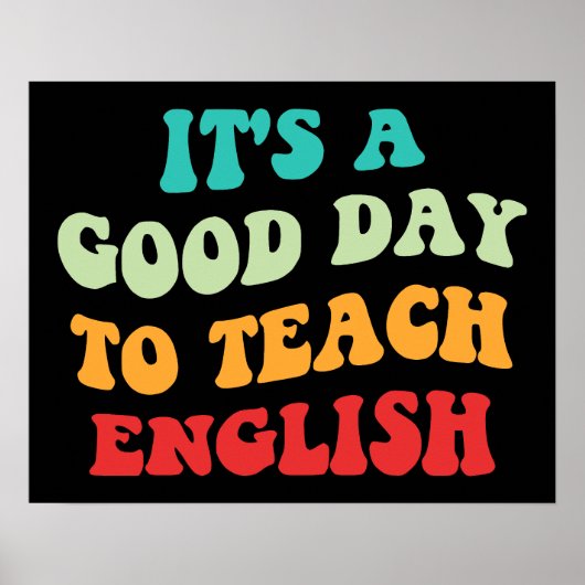 英語を教えるのに良い日です I ポスター (正面)
