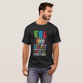 英語を第二言語として教えるESL教師 Tシャツ (正面フル)