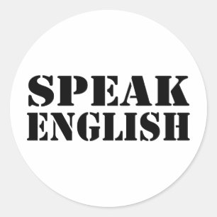 英語を話して下さい ラウンドシール