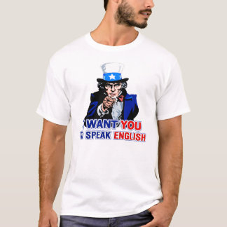 英語を話して下さい Tシャツ