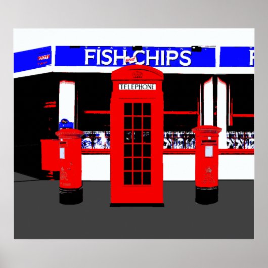 英語アイコンモンタージュ ポスター (正面)