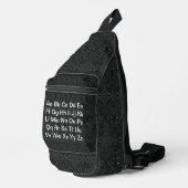 英語アルファベットブラック スリングバッグ (右コーナー)